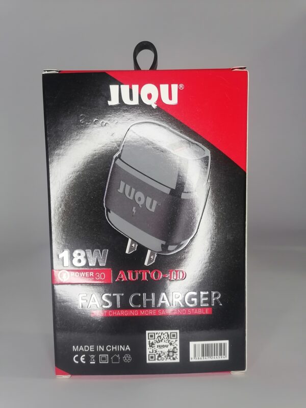 CARGADOR CARGA RAPIDA JUQU DE 18W TIPO V8