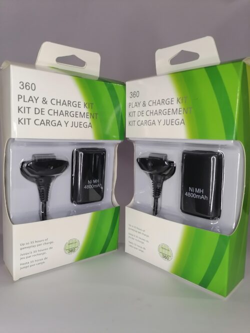 KIT CARGA Y JUEGA XBOX 360